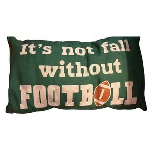 Football Fall Green Throw Pillow Home Decor Sports Novelty